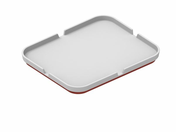 multifunctioneel bord zodat u eenvoudig met 1 hand kunt eten. Met eenvoudige anti-slip onderzijde