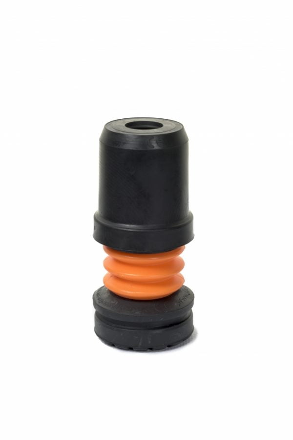 Flexyfoot dop voor wandelstok voor meer grip tijdens wandelen in kleur zwart