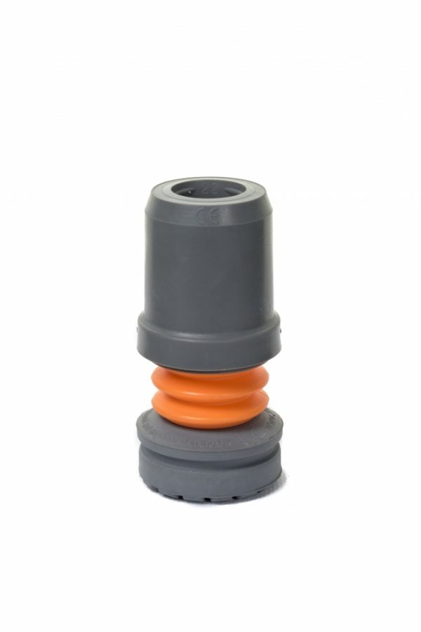 Flexyfoot dop voor wandelstok voor meer grip tijdens wandelen in kleur grijs