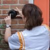 Puck veiligheidskluisje voor sleutel, die is een vrouw als voorbeeld