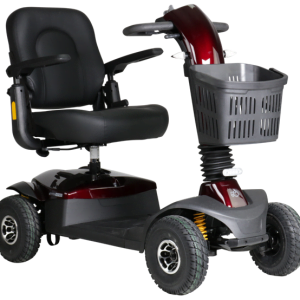 Excel Senzo scootmobiel in de kleur rood