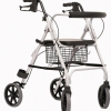 Rollator Move compleet met rugsteun, mand in kleur grijs
