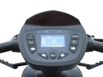 Scootmobiel Drive ST5D Plus allrounder in kleur antraciet grijs met uitgebreid stuur
