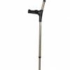 Opvouwbare elleboogkrukken brons met gesloten manchet
