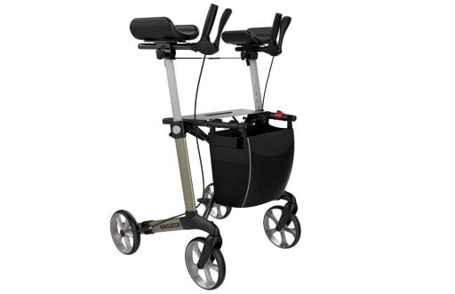 NAVIGATOR-rehasense_rollator_met_armschalen_champagne_thuiszorgwinkel.nl Rollator Rehasense Navigator met armschalen in de kleur champagne