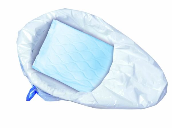 Opvangzak voor bedpan voorbeeld
