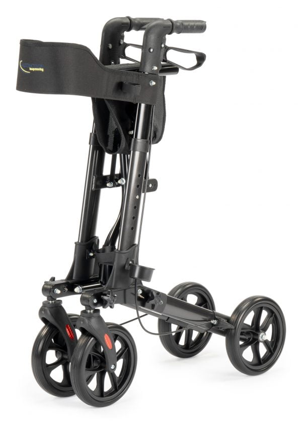 Multimotion rollator City dubbel inklapbaar, voorbeeld in breedte ingeklapt