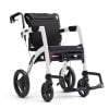 Rolstoel en rollator in een in de kleur wit uitvoering rolstoel
