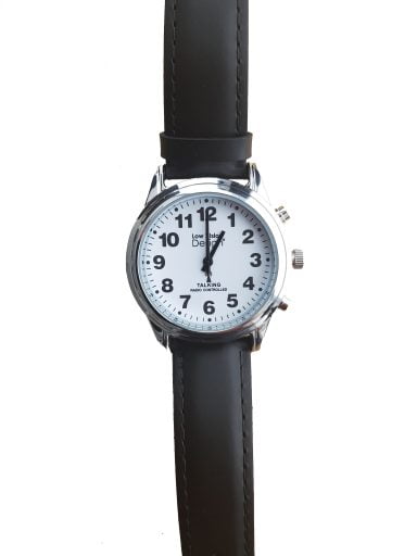 Nederlandssprekend horloge van het merk Low Vision, gesproken door herenstem