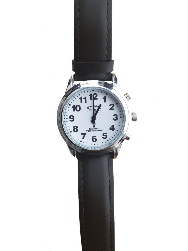 Nederlandssprekend horloge van het merk Low Vision, gesproken door herenstem