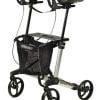 Rollator met onderarmsteunen in de kleur grijs