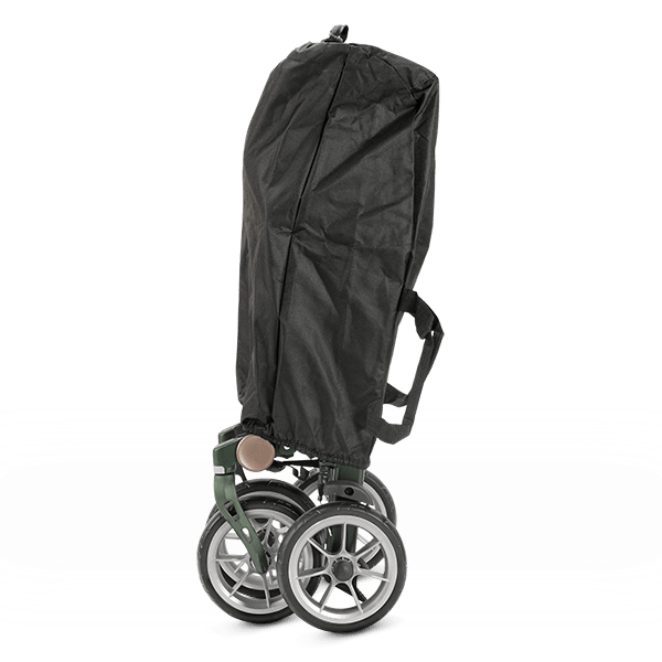 Rollator Trive dubbel opvouwbaar in kleur groen met hoes