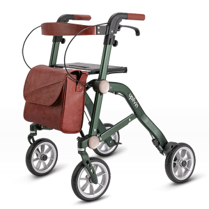 Rollator Trive dubbel opvouwbaar in kleur groen