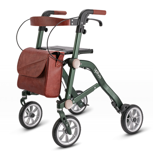 rollator_trive_thuiszorgwinkel.nl_groen Rollator Trive dubbel opvouwbaar in kleur groen
