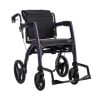 Rolstoel en rollator in een in de kleur donker paars uitvoering rolstoel