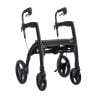 Rolstoel en rollator in een in de kleur zwart uitvoering rollator