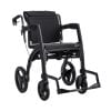 Rolstoel en rollator in een in de kleur zwart uitvoering rolstoel