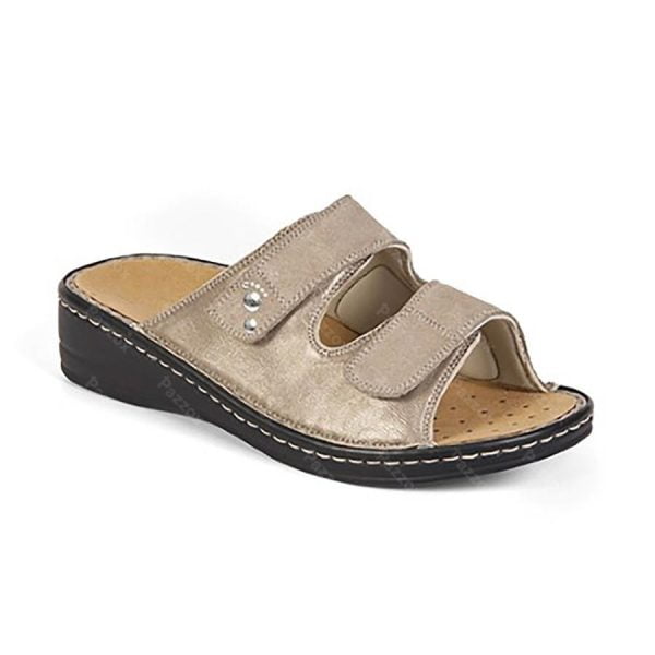 Podartis Alipes is een luxe slipper in 2 kleuren te verkrijgen. Dit is de beige uitvoering