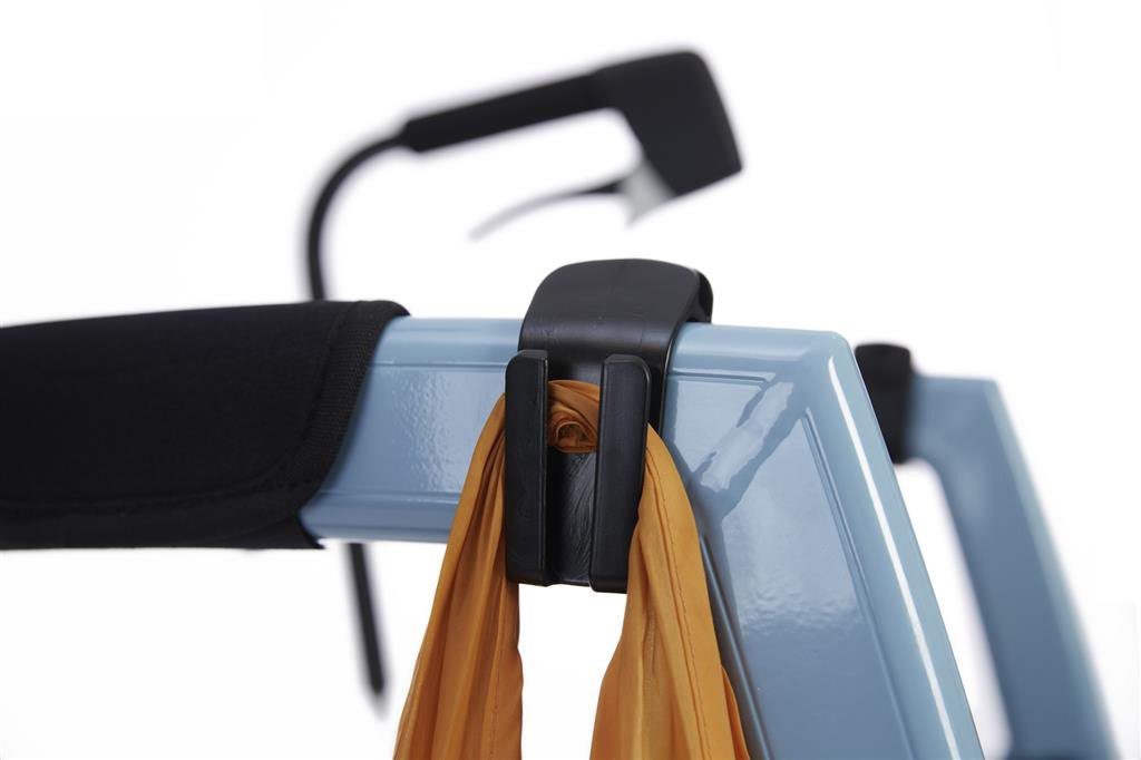 Accessoirespakket voor Rolstoel Motion met tashaak, stokhouder en bevestigingsmateriaal, voorbeeld tashaak