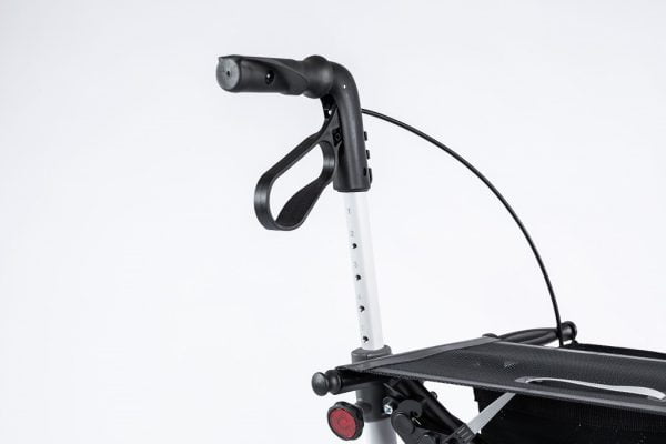 Topro Troja Original rollator in kleur zilver met in hoogte verstelbare handvatten