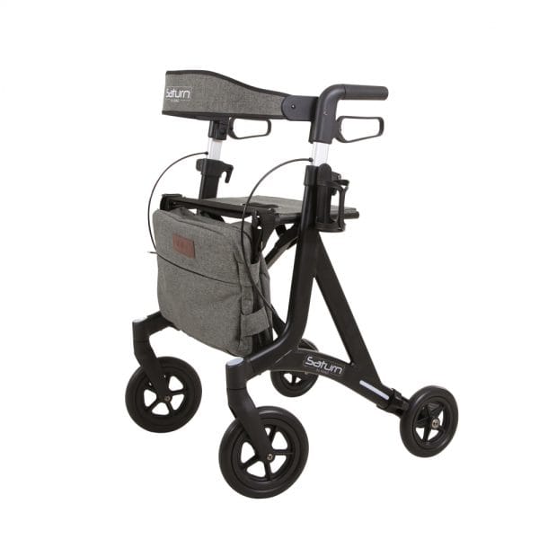 Saturn rollator in de kleur zwart van Thuiszorgwinkel.nl