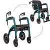 RRollz Motion Performance 2.1 inklapbare rollator & transportrolstoel in één. Met luchtbanden en te verkrijgen in 2 kleuren: Rood en Groen.