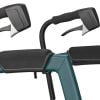 Rollz Motion Performance 2.1 inklapbare rollator & transportrolstoel in één. Met luchtbanden en te verkrijgen in 2 kleuren: Rood en Groen. Detail voor handvat.