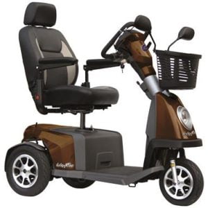 Scootmobiel Galaxy met 3 wielen in de kleur Macadamia Brown