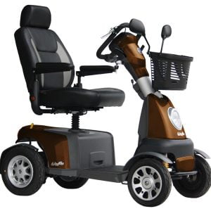 Scootmobiel Galaxy Plus 4 in de kleur macademia brown