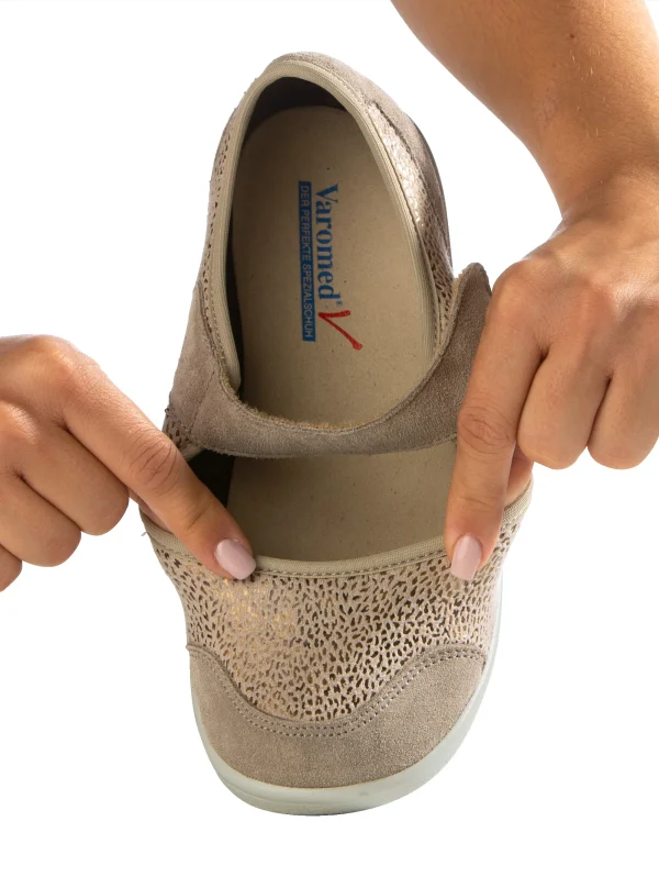 Ballarina Sevilla van het merk Varomed in verschillende kleuren en schoenbreedte K, stretch