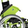 Kinderrolstoel Jazz S50 kids in de kleur appelgroen met opklapbare armsteun