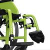 Kinderrolstoel Jazz S50 kids in de kleur appelgroen met afneembare comfort beensteunen