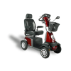 Galaxy scootmobiel vierwiel in de kleur wijnrood