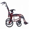 Excel ultra light 9.9 rolstoel in drie kleuren bekeken van de zijzijde in de kleur rood