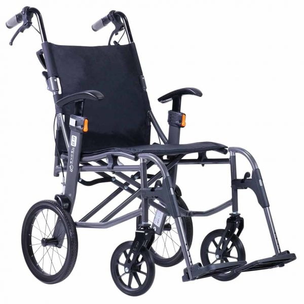 Excel ultra light 9.9 rolstoel in drie kleuren dit is de donkergrijze