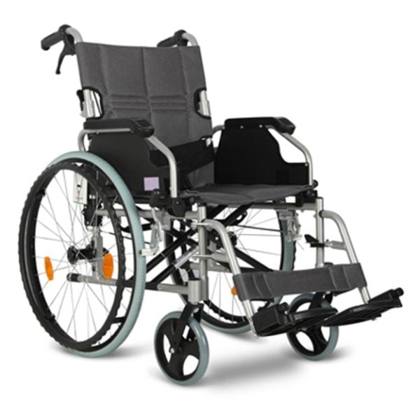 Rolstoel Aidapt Aluminium VA165 in de kleur Grijs