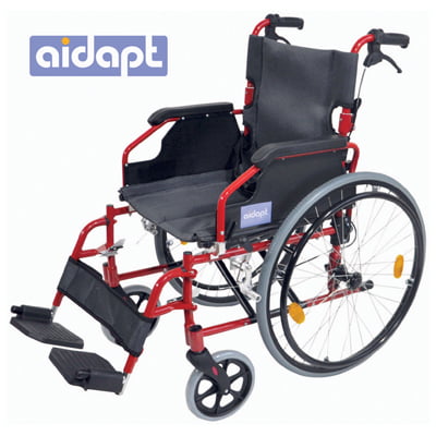 Aidapt rolstoel VA165 in kleur rood
