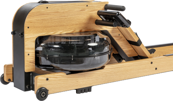 Flow Fitness roeitrainer Perform W9i Oak die als beste getest is door kieskeurig.nl. Gezien op vliegwiel