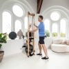 Flow Fitness roeitrainer Perform W9i Oak die als beste getest is door kieskeurig.nl. Ingeklapt