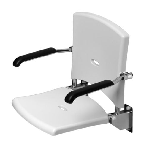 jadacare-douchezitting-opklapbaar-rug-armleuning-thuiszorgwinkel.nl_wit Jadacare opklapbare douchezitje met armleuningen in de kleur wit