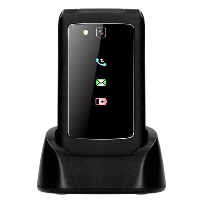 Fysic F15 telefoon van Thuiszorgwinkel.nl Voorkant in de lader