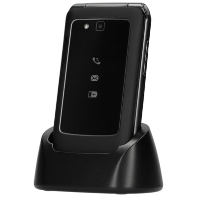 Fysic F15 telefoon van Thuiszorgwinkel.nl Voorkant in de lader