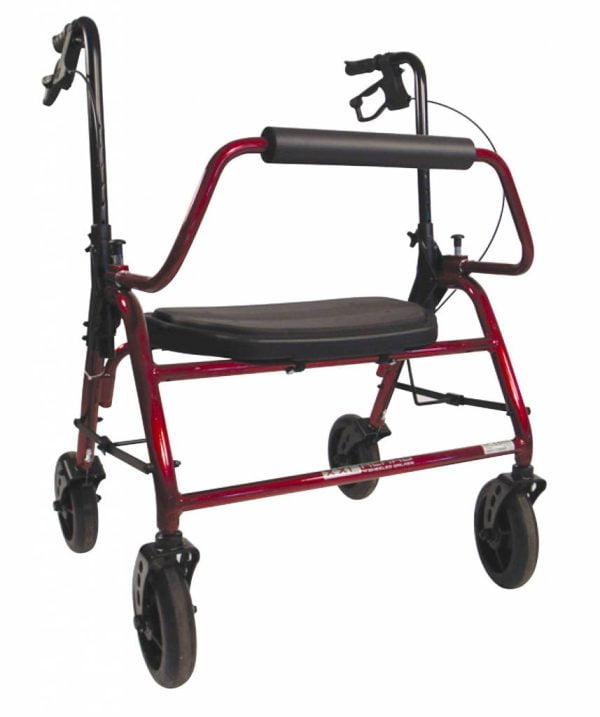 Rollator XXL King Rehab voor een gebruikersgewicht tot 325 kg afgebeeld zonder mandje.