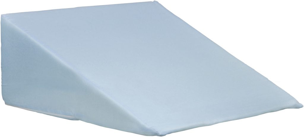 Wigvormig bedkussen voor ondersteuning in bed.