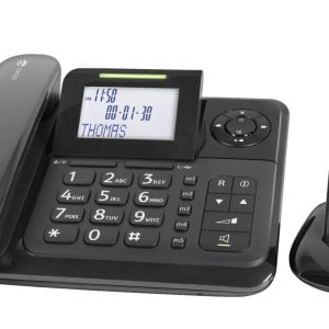 De gebruiksvriendelijke Doro Comfort 4005 is ideaal als u op zoek bent naar draadloze en vaste telefoons die goed samenwerken en mooi bij elkaar passen. Doordat het DECT-basisstation in de vaste telefoon zit ingebouwd, heeft uw draadloze handset een kleine oplaadbasis. Deze is uit te breiden tot maximaal 4 draadloze telefoons.