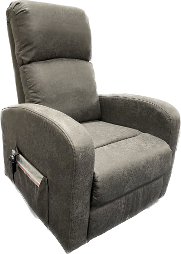 Lazy-up sta-opstoel met 1 motor is een heerlijke relaxstoel in kleur antracietgrijs