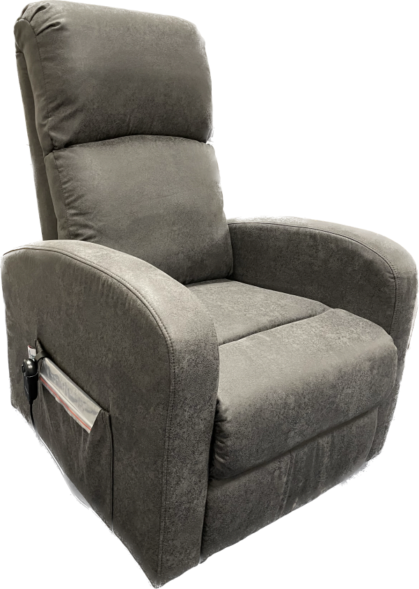 Lazy-up sta-opstoel met 1 motor is een heerlijke relaxstoel in kleur antracietgrijs