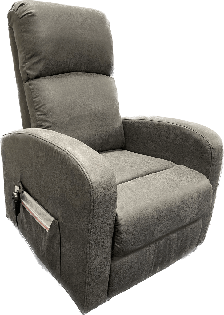 Lazy-up sta-opstoel met 1 motor is een heerlijke relaxstoel in kleur antracietgrijs