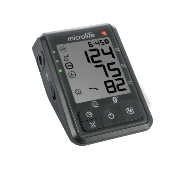 Microlife bloeddrukmeter BP B6 Connect BT die uitgerust is met alle denkbare functies en koppeling naar de smartphone of pc.