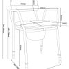 Afmetingen van de toiletstoel van Thuiszorgwinkel.nl